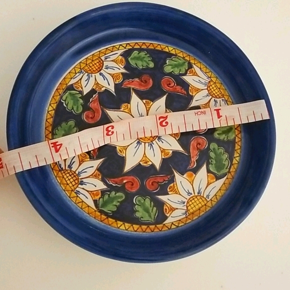 Artigianato Italiano/Italy Floral art Trinket tray, saucer, Ashtray - Picture 7 of 7